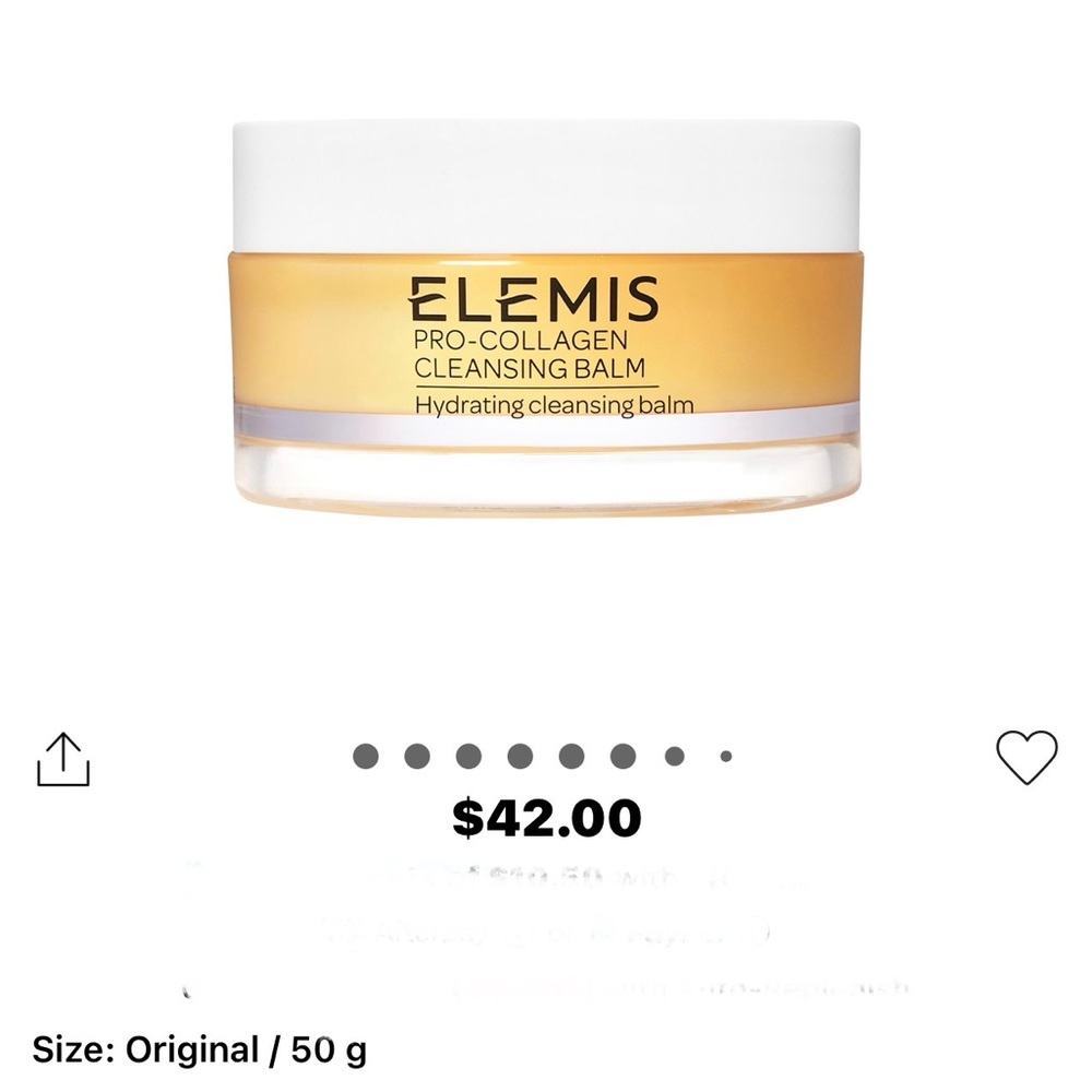 x2 ELEMIS Pro-Collagen Cleansing Balm - Cream and Gold 1.7oz each